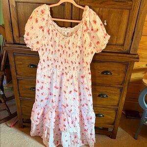 LoveShackFancy Pink Floral Kids Dress